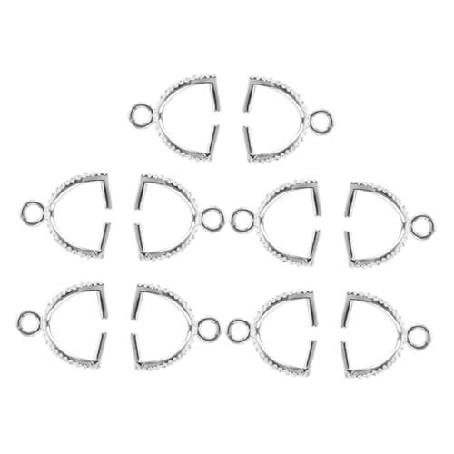 10Stücke Kupfer Anhänger Verschlüsse für DIY Schmuck Robuste Klemmbügel mit Einzigartigem Muster für Armbänder und Langlebige Schmuckherstellung von Uonlytech