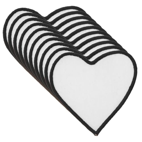 10Stücke Sublimations Patches DIY Bügelbilder für Kleidung Leere Patches Einfach zu Verwenden Multifunktional für Hüte Taschen und Shirts Langlebig und Zuverlässig von Uonlytech