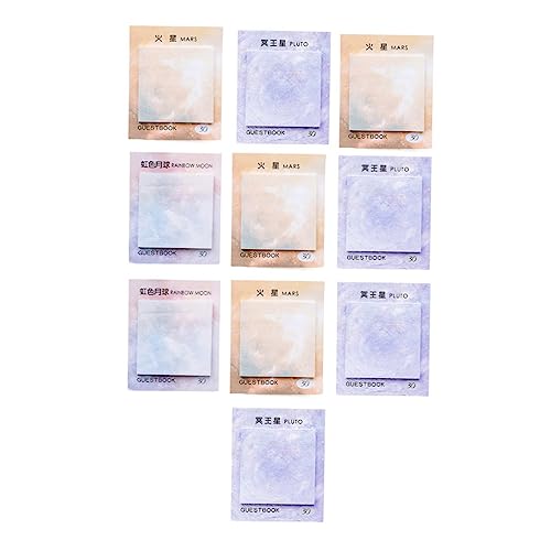12 Stück Haftnotizen Kreative Selbstklebende Memo Pads Verschiedenen für Büro Schule und Zuhause Organisieren und Markieren von Notizen von Uonlytech