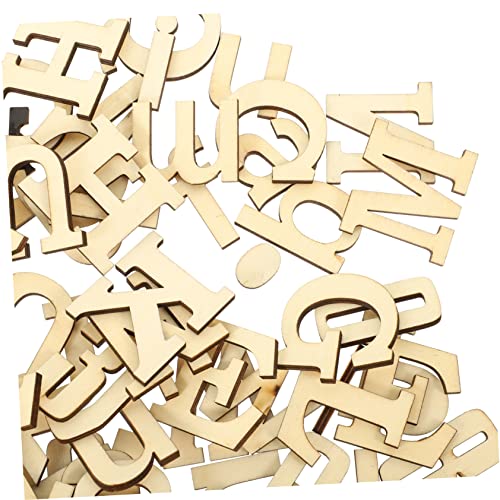 124Stücke Holzbuchstaben Dekorative Alphabet für Hochzeitsdekoration DIY Handwerk Schule und Projekte Langlebig Holz für Familie von Uonlytech
