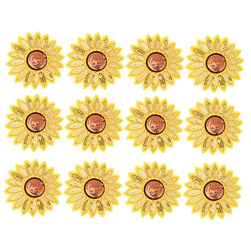 12Stücke Sonnenblumen Stickerei Aufkleber Hot Melt Aufnäher für Kleidung Verarbeitung zum Aufbügeln oder Aufnähen Dekorative Patches für DIY Projekte 12Stücke Sonnenblumen Stickerei Aufkleber Hot Melt Aufnäher für Kleidung Verarbeitung zum Aufbügeln oder Aufnähen Dekorative Patches für DIY Projekte von Uonlytech