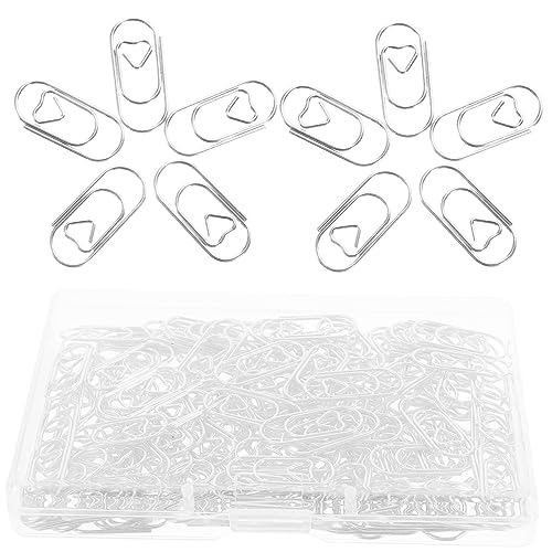 150 Stück Büroklammern Metall Papierclips für Dokumente Lustige Memo Klammern Wiederverwendbar für Büro und Zuhause von Uonlytech