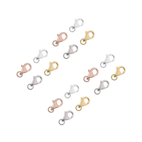 16 Sätze Diy Schmuckverschlüsse für Armbänder Handgemachte Materialien mit Lobster Clasp und Geschlossenen Ringen Roségold und Platinfarben 16 Sätze Diy Schmuckverschlüsse für Armbänder Handgemachte Materialien mit Lobster Clasp und Geschlossenen Ringen Roségold und Platinfarben von Uonlytech