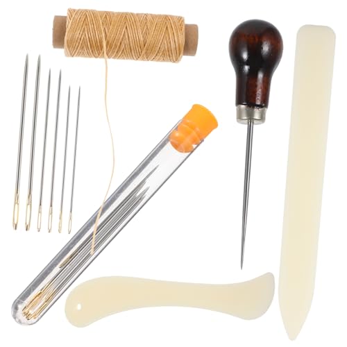 1Satz DIY Lederbearbeitungsset Teiliges Werkzeugset für Lederhandwerk Einschließlich Nähahle Leder Nähset und Reparaturwerkzeuge für Designs und Projekte 1Satz DIY Lederbearbeitungsset Teiliges Werkzeugset für Lederhandwerk Einschließlich Nähahle Leder Nähset und Reparaturwerkzeuge für Designs und Projekte von Uonlytech
