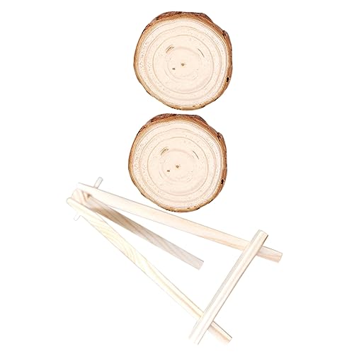 1Satz Dekorative Holzscheiben Unvollendete Holzringe für DIY Bastelprojekte und Gestaltung Holzhandwerk von Uonlytech