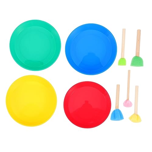 1Satz Malwerkzeuge DIY Plattenschale Pinsel Bunten Pinseln für Projekte Kindern 1Satz Malwerkzeuge DIY Plattenschale Pinsel Bunten Pinseln für Projekte Kindern von Uonlytech