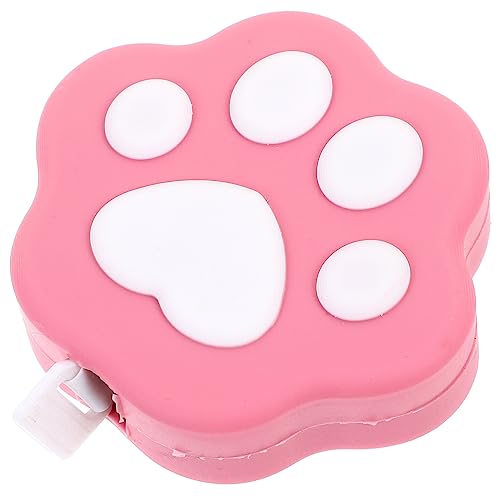 1Stück Cartoon Paw Maßband Tragbares Rollmaßband für Körpermessungen Langlebig und Verschleißfest Süßes Design für Katzenliebhaber von Uonlytech