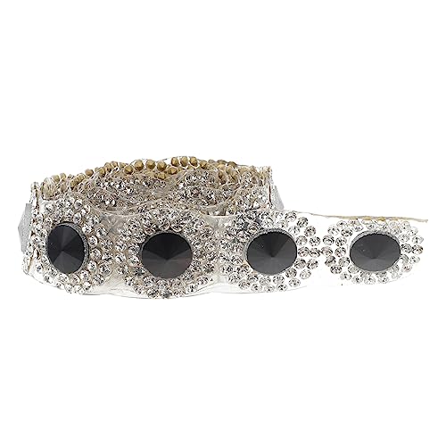 1Stück Diamant Trimmband für Hochzeit Selbstklebendes Strassband für DIY Kleidung Gürtel Taschen Langlebig und Tragbar Dekoration von Uonlytech