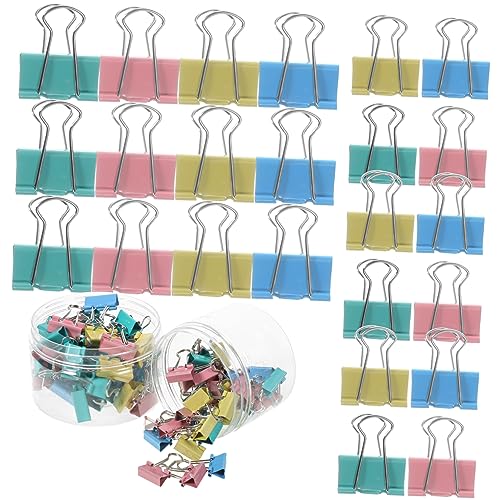 2 Boxen Boxen Binder Clips Kleine Dokumentenfixierer Büroklammern Vielseitige Clips für Notizen Karten und Unterlagen für Büro und Zuhause von Uonlytech