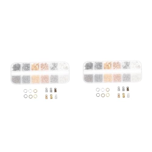 2 Boxen Diy Halskettenverschluss Hochwertigem Material für Schmuckherstellung für Armbänder und Bastelprojekte von Uonlytech
