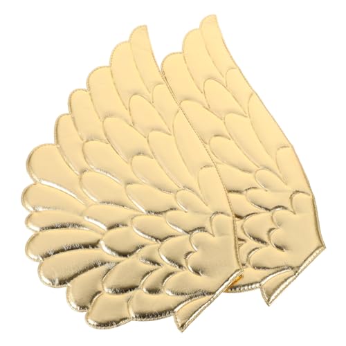 2 Paar Engelsflügel-aufnäher, Stoff, Geprägte Flügel, Applikation Für Diy-basteltaschen, Haare, Kostümdekoration, Hemden, Jeans, Schuhe, Nähen, Kleidung, Ornament, Golden, 62 Cm 2 Paar Engelsflügel-aufnäher, Stoff, Geprägte Flügel, Applikation Für Diy-basteltaschen, Haare, Kostümdekoration, Hemden, Jeans, Schuhe, Nähen, Kleidung, Ornament, Golden, 62 Cm von Uonlytech