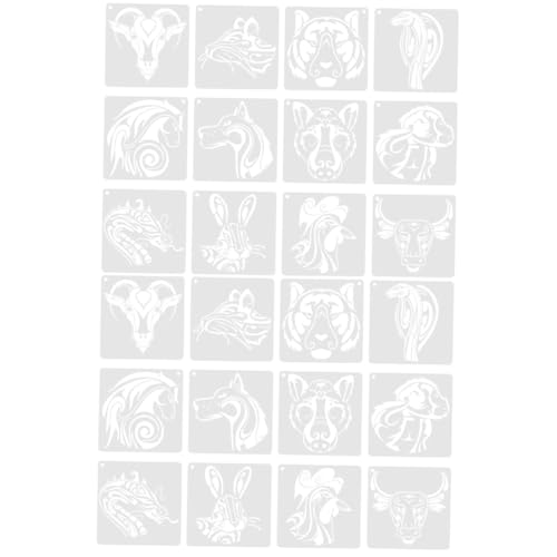 2 Sätze Dekorative Tier Schablonen Wiederverwendbare Malvorlagen Für Erwachsene Diy Tiermuster Für Wandkunst Und Projekte 12 Blätter * 2 2 Sätze Dekorative Tier Schablonen Wiederverwendbare Malvorlagen Für Erwachsene Diy Tiermuster Für Wandkunst Und Projekte 12 Blätter * 2 von Uonlytech