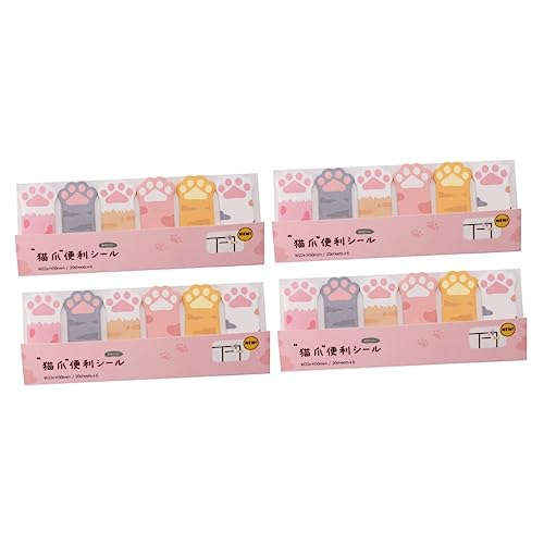 2 Sätze Katzenpfoten Haftnotizen Lustige Abnehmbare Lesezeichen Für Schule Büro Und Zuhause Praktische Memo Pads Erstellen Von To Do Listen Und Notizen 2 Stücke * 2 von Uonlytech