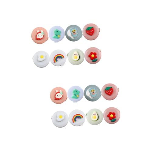 2 Sätze Mini Cartoon Maßband Einziehbares Flexibles Maßband Für Körpermessungen Süßes Design Für Projekte Leicht Tragbar Verschiedene Motive 8 Stück * 2 2 Sätze Mini Cartoon Maßband Einziehbares Flexibles Maßband Für Körpermessungen Süßes Design Für Projekte Leicht Tragbar Verschiedene Motive 8 Stück * 2 von Uonlytech