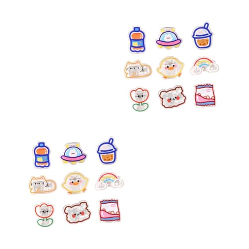 2 Sätze Teiliges Cartoon Snackverschluss Clips Niedliche Büroklammern Für Notizen Kreative Papierhalter Für Schule Und Zuhause Versiegeln Von Snacks Und Organisieren 9 Stück * 2 von Uonlytech