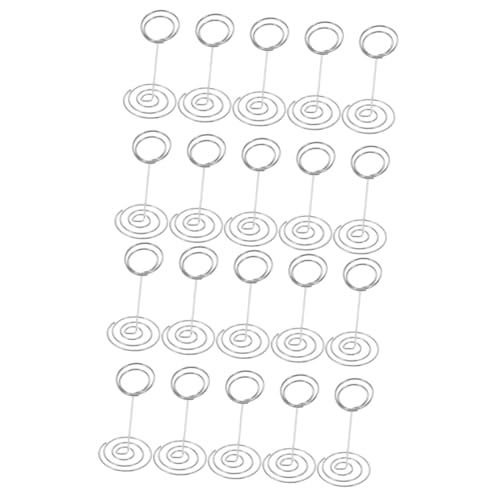 2 Sätze Tischkartenhalter Mit Platz Für Notizen Und Fotos Silberne Drahtständer Für Hochzeiten Partys Und Events Elegant Und Stabil 10 Stück * 2 von Uonlytech