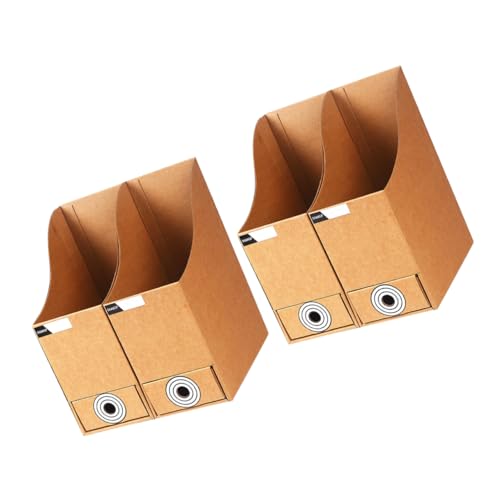 2 Stück Dokumentenhalter Büro Aufbewahrung für Magazine und Notizen Kreative Schreibtisch Organizer Boxen aus Hochwertigem für Schule Büro und Studium von Uonlytech