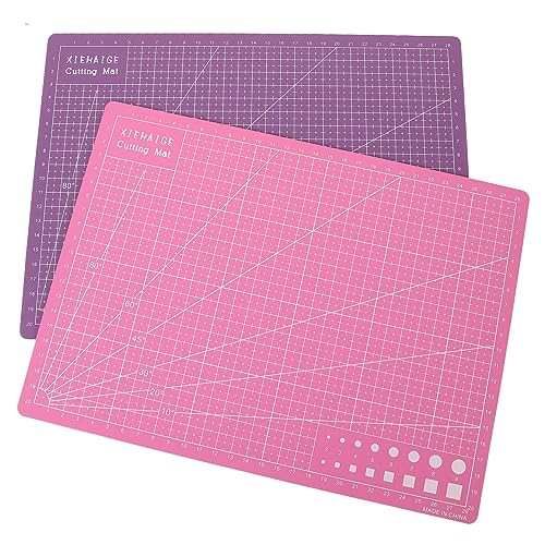 2 Stück Doppelseitige Schneidematten Schneidebrett für Handwerksprojekte Basteln Scrapbooking und Papierkunst Sicher und Langlebig von Uonlytech
