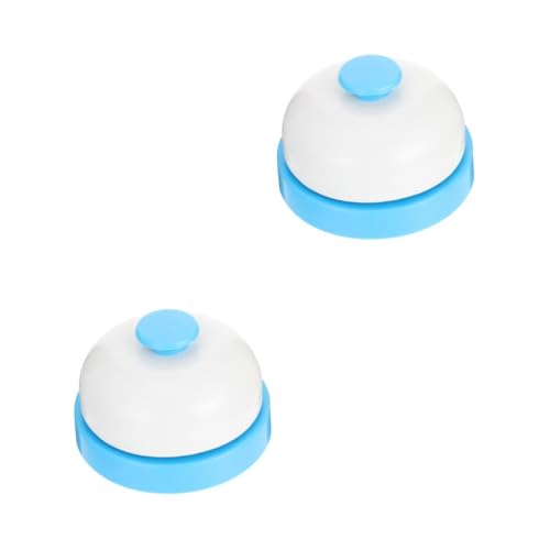 2 Stück Handglocke für Service Robuste Tischglocke für Restaurant und Büro Leicht Bedienbare Klingel für Servicerufe von Uonlytech