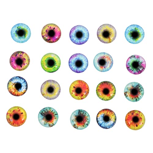 20 Stück Cabochons Schmuck Patches Runde Dekoration für Diy Schmuckherstellung und Bastelprojekte Verschiedene Muster und Designs für Handarbeiten 20 Stück Cabochons Schmuck Patches Runde Dekoration für Diy Schmuckherstellung und Bastelprojekte Verschiedene Muster und Designs für Handarbeiten von Uonlytech