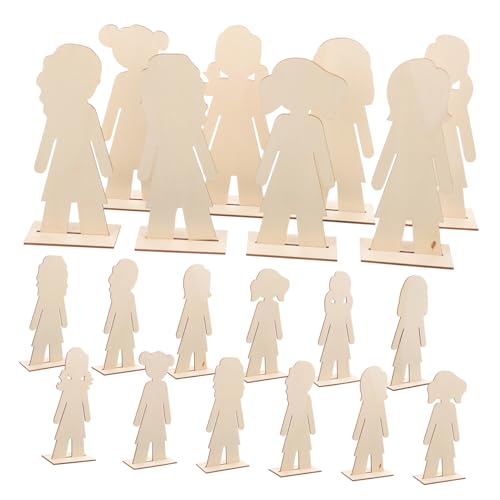 20 Stück DIY Holzfiguren Unbehandelte Holzstücke für Bastelarbeiten für Kinderhandwerk Hochzeitsdekoration und Persönliche DIY Projekte 20 Stück DIY Holzfiguren Unbehandelte Holzstücke für Bastelarbeiten für Kinderhandwerk Hochzeitsdekoration und Persönliche DIY Projekte von Uonlytech