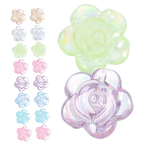 20 Stück Diy Blumenperlen Resin für Armbänder und Haarschmuck Leichte Bastelperlen für Schmuckherstellung für Diy Projekte und 20 Stück Diy Blumenperlen Resin für Armbänder und Haarschmuck Leichte Bastelperlen für Schmuckherstellung für Diy Projekte und von Uonlytech