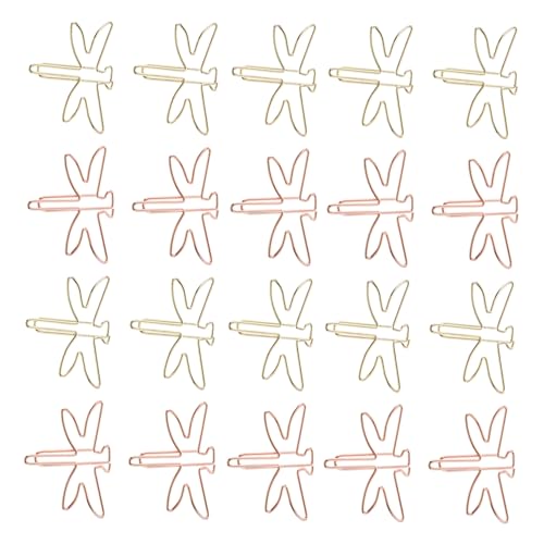 20 Stück Kreative Papierclips Insektenform Niedliche Büroklammern für Notizen Dokumente und Scrapbooking Dekorative Bürobedarf für und Anlässe von Uonlytech