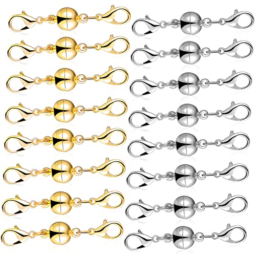 20 Stück Magnetverschluss mit Karabiner für Armbänder und Einfach zu Verwenden Schmuckverbindung für Diy Projekte von Uonlytech
