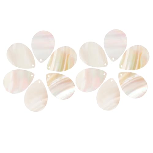 20 Stück Runde Muschelstücke für Schmuckherstellung Natürliche Muschelscheiben für Diy Windspiele und Anhänger für Bastelprojekte von Uonlytech