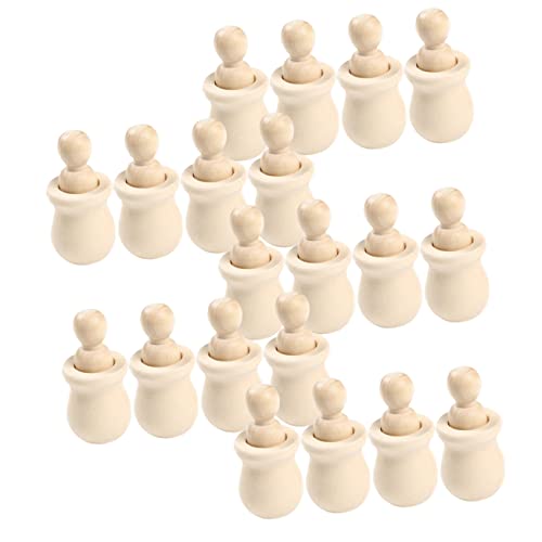 20 Stück Teiliges Diy Unbemalte Holzfiguren für Bastelbedarf für Projekte Glatte Oberflächen für Sicheres und Dekorieren 20 Stück Teiliges Diy Unbemalte Holzfiguren für Bastelbedarf für Projekte Glatte Oberflächen für Sicheres und Dekorieren von Uonlytech