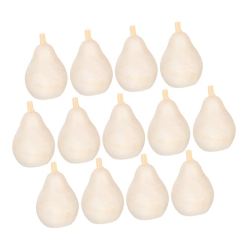 20 Stück Unfertige Holzfrüchte für Diy Bastelprojekte Holzspielzeuge für Unbemalte Holzfiguren für Individuellen Spaß und Dekoration von Uonlytech