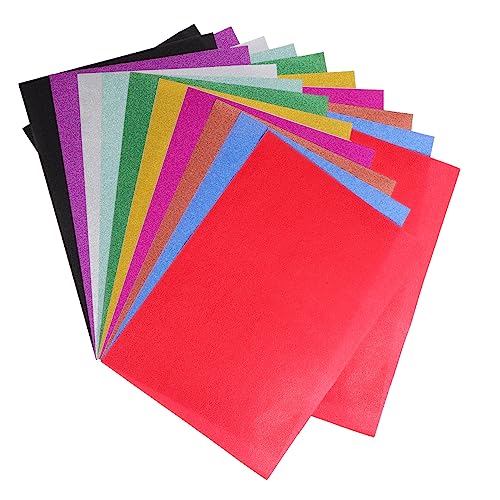 20Blätter Selbstklebendes Glitzerpapier Bastelpapier für DIY Projekte Vielseitig Einsetzbar für Einladungskarten und Grußkarten Glitzernde Effekte von Uonlytech