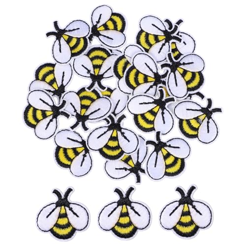 20Stücke Bienen Bügelflicken Cartoon Applikationen für Jeans Taschen und Kleidung Stoffaufkleber mit Lebendigen Farben Reparieren 20Stücke Bienen Bügelflicken Cartoon Applikationen für Jeans Taschen und Kleidung Stoffaufkleber mit Lebendigen Farben Reparieren von Uonlytech