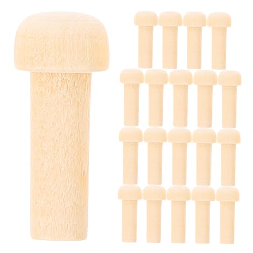 20Stücke Mini Achsstifte Holz Unbemalt und Unlackiert DIY Holzaccessoires für Möbel und Vielseitige Bastelmaterialien für Projekte 20Stücke Mini Achsstifte Holz Unbemalt und Unlackiert DIY Holzaccessoires für Möbel und Vielseitige Bastelmaterialien für Projekte von Uonlytech