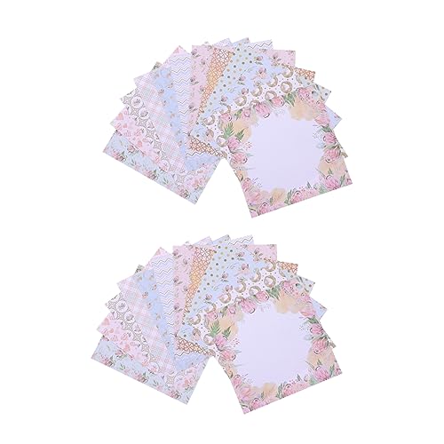 24 Stück Diy Scrapbooking Papier Dekoratives Material für Journaling Grußkarten und Projekte Vintage Designs für Endlosen von Uonlytech