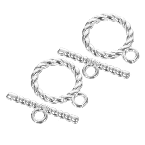 2Sätze Silber Knebelverschlüsse für Armbänder Verbindungsverschluss im Vintage Stil Teiliges für DIY Schmuckprojekte 2Sätze Silber Knebelverschlüsse für Armbänder Verbindungsverschluss im Vintage Stil Teiliges für DIY Schmuckprojekte von Uonlytech