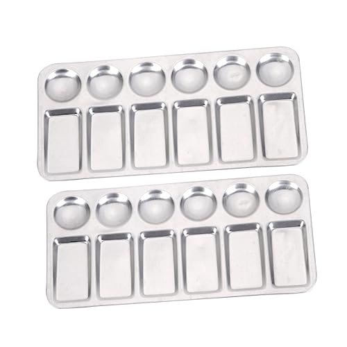 2Stücke Aluminium Fächern Zeichnungs und Pigmenthalter Werkzeug für Aquarell und Ölmalerei Künstler und Bastler 2Stücke Aluminium Fächern Zeichnungs und Pigmenthalter Werkzeug für Aquarell und Ölmalerei Künstler und Bastler von Uonlytech