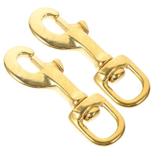 2Stücke Drehverschluss Clips Robuste Messing Trigger Haken für Lanyards DIY Projekte und Handgefertigte Accessoires für Taschen und Gürtel 2Stücke Drehverschluss Clips Robuste Messing Trigger Haken für Lanyards DIY Projekte und Handgefertigte Accessoires für Taschen und Gürtel von Uonlytech