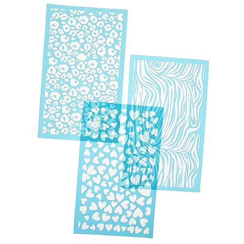 3 Blätter Silkscreen Schablonen für Polymer Clay Wiederverwendbare Druckvorlagen für Diy Handwerk und Schmuckherstellung für Bastelprojekte 3 Blätter Silkscreen Schablonen für Polymer Clay Wiederverwendbare Druckvorlagen für Diy Handwerk und Schmuckherstellung für Bastelprojekte von Uonlytech