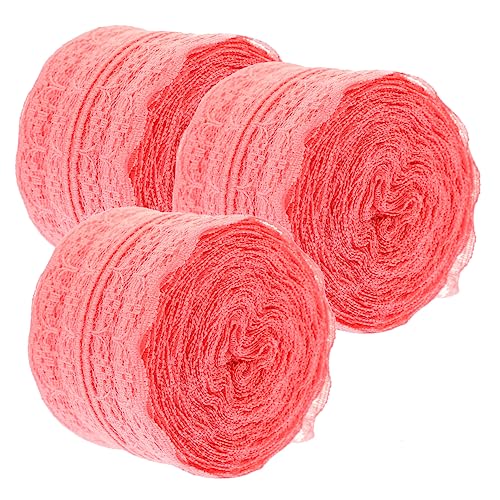 3 Rollen Spitze Dekoborte Diy Nähzubehör für Kleidung Tischdeko und Handarbeiten für Projekte und Bastelarbeiten von Uonlytech