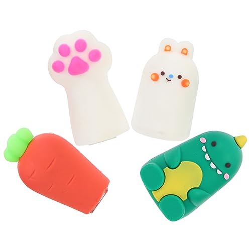 3 Sätze Cartoon Bleistiftanspitzer Handbetriebene Tierkopf Anspitzer Aus Robustem Leichtem Material Für Schule Und Büro Perfektes 4 Stück * 3 von Uonlytech