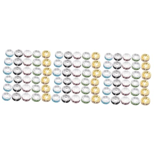 3 Sätze Diy Schmuck Zubehör Spacer Perlen Für Armband Und Anhängerherstellung Runde Kristallperlen Gemischte Farben 300 Stück * 3 3 Sätze Diy Schmuck Zubehör Spacer Perlen Für Armband Und Anhängerherstellung Runde Kristallperlen Gemischte Farben 300 Stück * 3 von Uonlytech