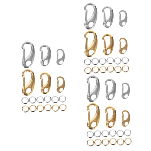 3 Sätze Lobster Clasp Schlüsselanhänger Teiliges Diy Schmuckherstellungsset und Robuste Verbindungsverschlüsse für Schlüsselanhänger Armbänder und Mehr 3 Sätze Lobster Clasp Schlüsselanhänger Teiliges Diy Schmuckherstellungsset und Robuste Verbindungsverschlüsse für Schlüsselanhänger Armbänder und Mehr von Uonlytech