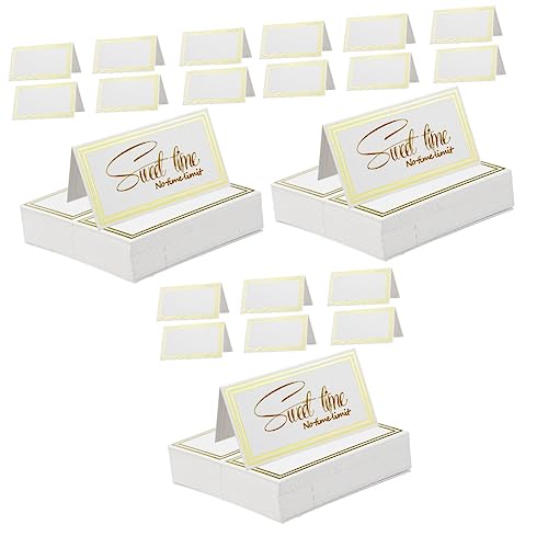 3 Sätze Tischkarten Reserve Folie Sitzplatz Gruß Dusche Modern Empfang Hochzeit Gästebuch Brautparty Hochzeitskarte Bankette Sitzkarte Tischnummern Hochzeit 60 Stück * 3 von Uonlytech