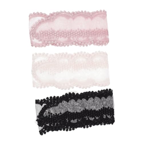 3 Stück Handgemachte Schleifen Haarbänder für Diy Schmuck Netzspitzen und Stickerei für Hochzeiten Partys und Bastelprojekte 3 Stück Handgemachte Schleifen Haarbänder für Diy Schmuck Netzspitzen und Stickerei für Hochzeiten Partys und Bastelprojekte von Uonlytech