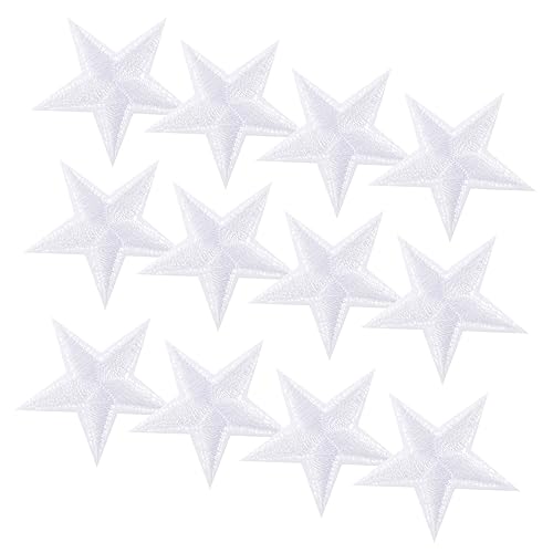 30 Stück Stern Aufbügelflicken Weiße Gestickte Patches für Kleidung Taschen Hüte Diy Langlebige Polyesterqualität Einfach zu Verwenden 30 Stück Stern Aufbügelflicken Weiße Gestickte Patches für Kleidung Taschen Hüte Diy Langlebige Polyesterqualität Einfach zu Verwenden von Uonlytech