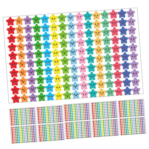 30Blätter Sternaufkleber Dekorative Sticker für Kindergartenbelohnungen Langlebig und Vielseitig Einsetzbar für Bastelprojekte und für Lehrer 30Blätter Sternaufkleber Dekorative Sticker für Kindergartenbelohnungen Langlebig und Vielseitig Einsetzbar für Bastelprojekte und für Lehrer von Uonlytech