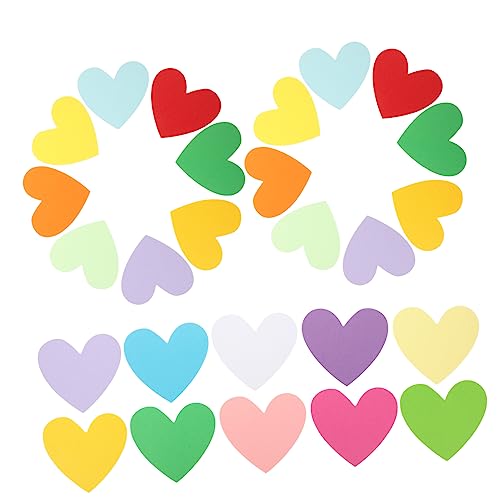 30Stücke Entzückende Herzausschnitte Papier Dekoration für Klassenzimmer DIY Projekte und Mottopartys Wand und Heimdekoration Zufällige Farben von Uonlytech