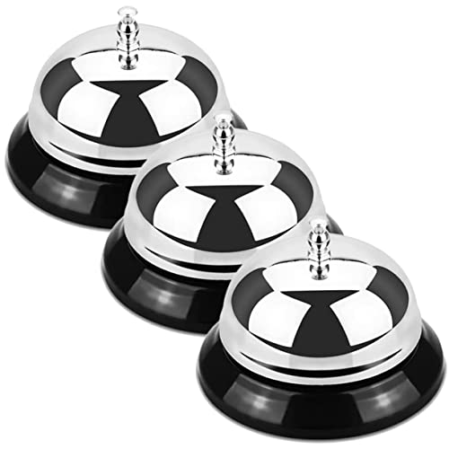 3Stücke Teiliges Metall Restaurantglocke Einzigartige Anruftöne Langlebig für Service und Hochwertige Verarbeitung Rostfrei und Leicht zu Reinigen 3Stücke Teiliges Metall Restaurantglocke Einzigartige Anruftöne Langlebig für Service und Hochwertige Verarbeitung Rostfrei und Leicht zu Reinigen von Uonlytech