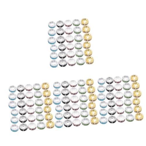 4 Sätze Diy Spacer Perlen Runde Schmuckperlen Verschiedenen Für Armbänder Und Gemischte Farben Langlebiges Material 300 Stück * 4 4 Sätze Diy Spacer Perlen Runde Schmuckperlen Verschiedenen Für Armbänder Und Gemischte Farben Langlebiges Material 300 Stück * 4 von Uonlytech